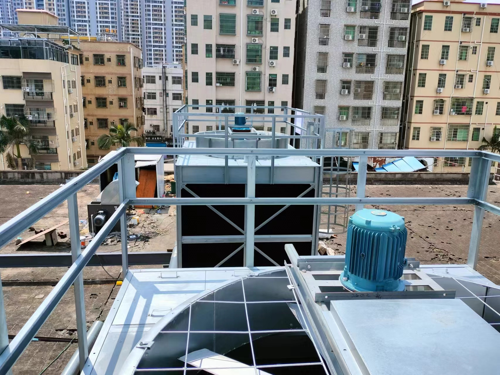 冷卻塔降噪的幾種實用方法,冷卻塔降噪外立面效果圖